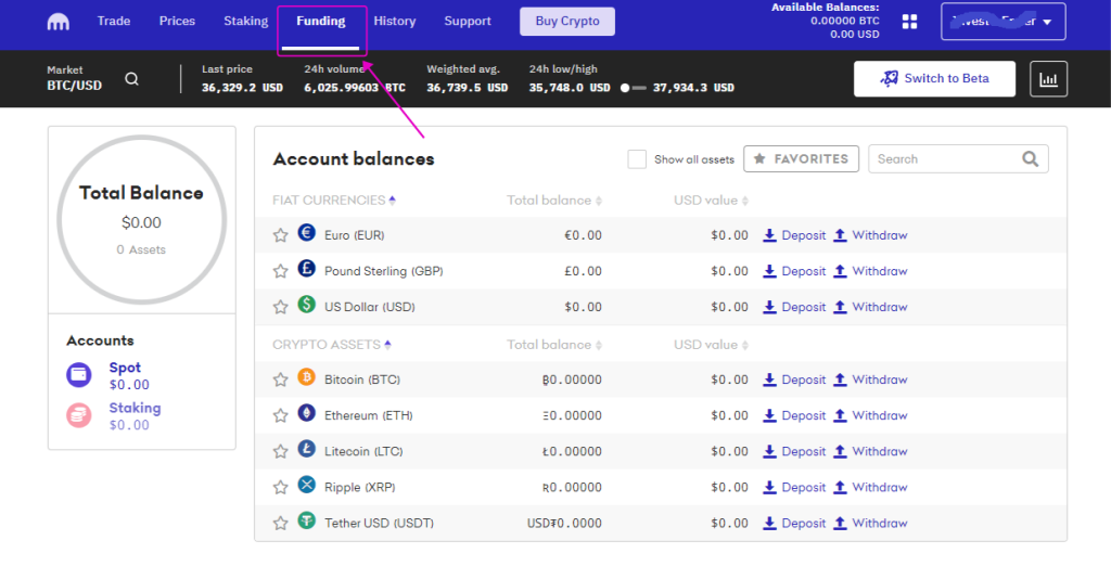 Kraken Review on deposit and withdrawals 